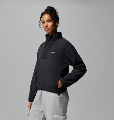 Women&rsquo;s Sequoia Grove II Half Zip Fleece, Color: Black, image 4