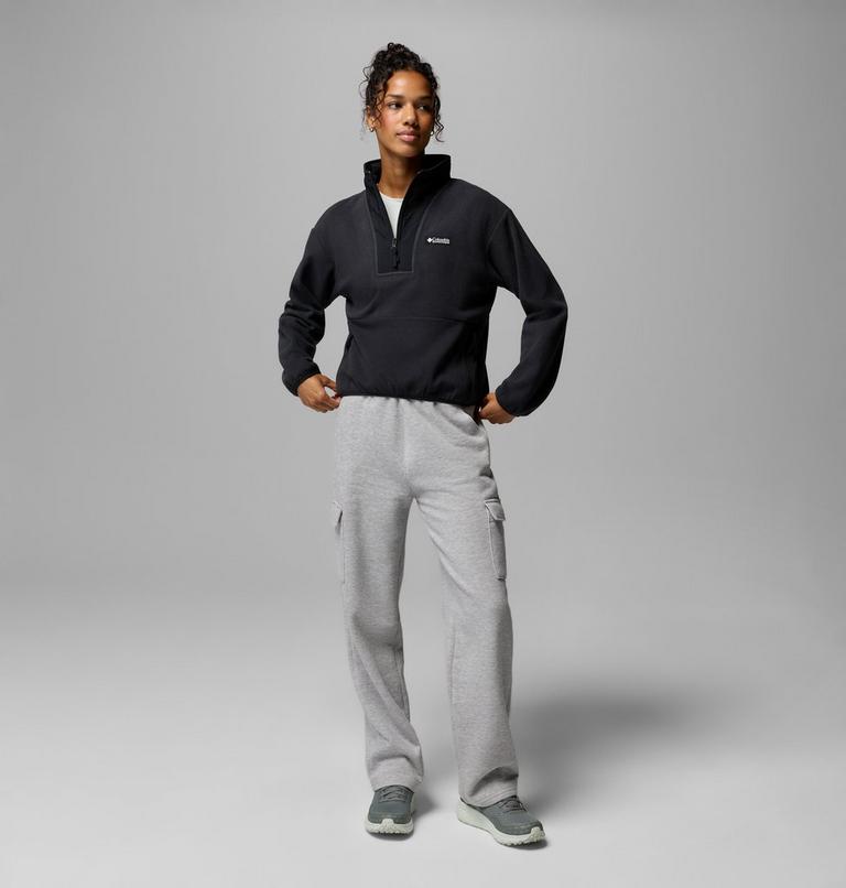 Women&rsquo;s Sequoia Grove II Half Zip Fleece, Color: Black, image 2