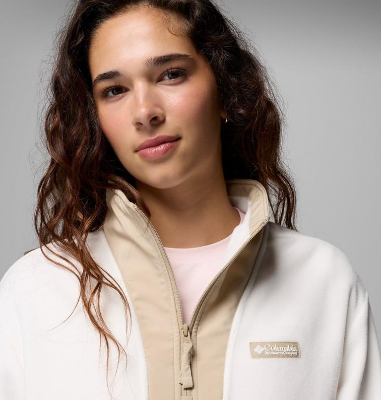 Women&rsquo;s Sequoia Grove II Half Zip Fleece, Color: Sea Salt, Ancient Fossil, Dark Stone, image 5