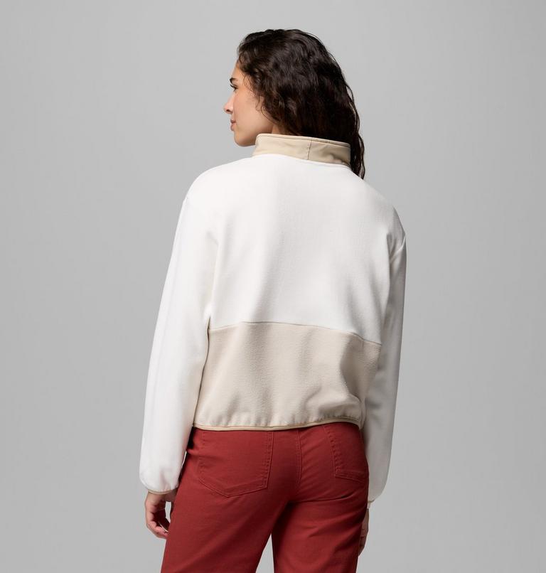Women&rsquo;s Sequoia Grove II Half Zip Fleece, Color: Sea Salt, Ancient Fossil, Dark Stone, image 3