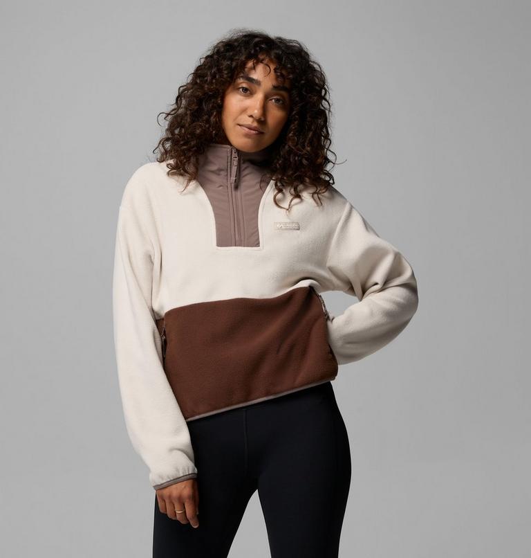 Women&rsquo;s Sequoia Grove II Half Zip Fleece, Color: Dark Stone, Tobacco, Iron, image 1
