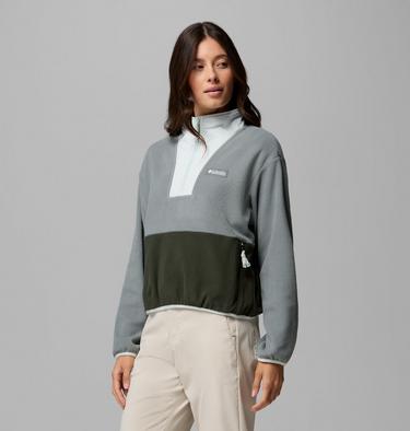 Women&rsquo;s Sequoia Grove II Half Zip Fleece, Color: Sedona Sage, Greenscape, Tea Light, image 20