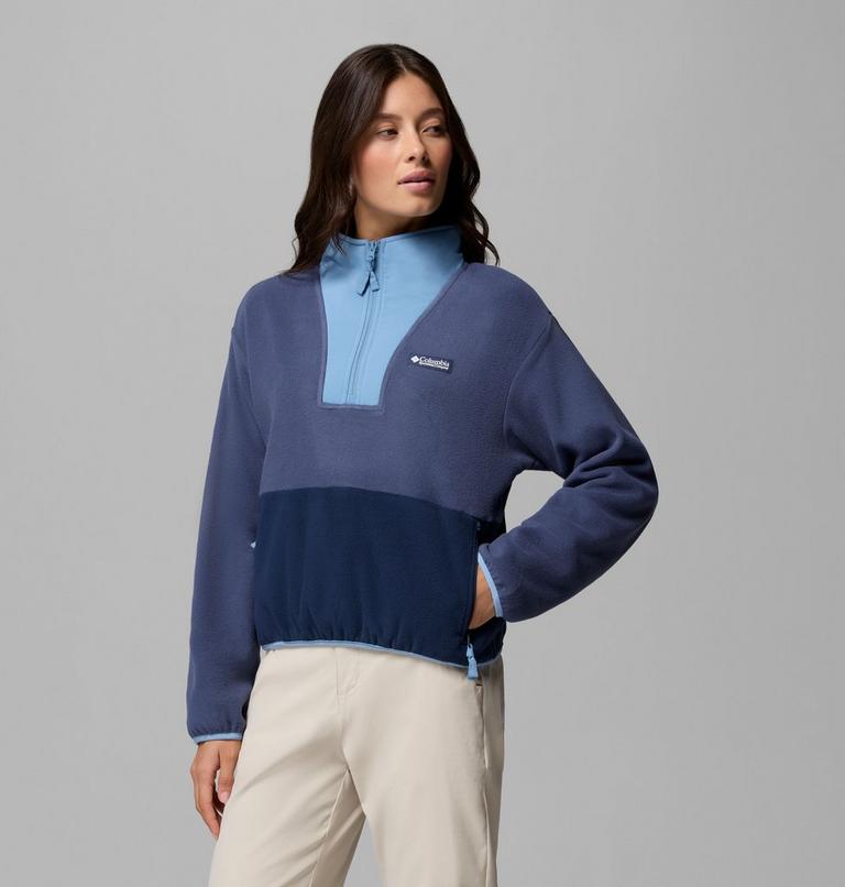 Pile con cerniera a met&agrave; lunghezza Sequoia Grove II da donna, Color: Nocturnal, Collegiate Navy, Rainy Day, image 4