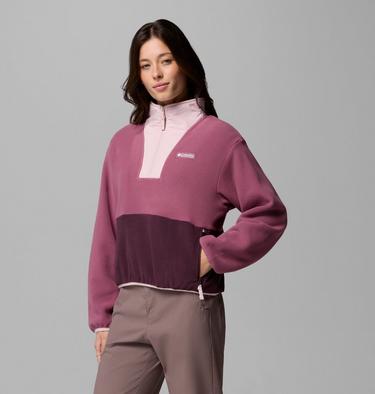 Polaire Semi-zipp&eacute;e Sequoia Grove II Femme, Color: Antique Mauve, Moonvista, Mineral Pink, image 4