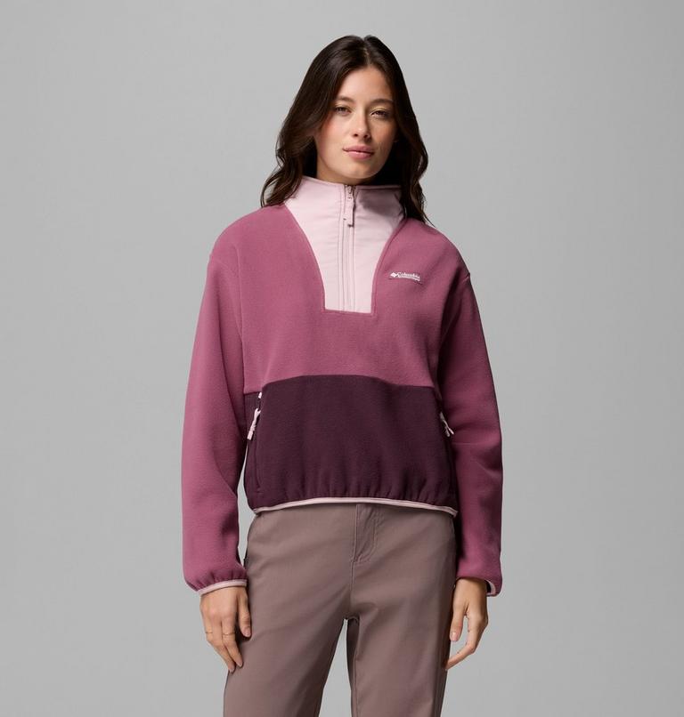 Polaire Semi-zipp&eacute;e Sequoia Grove II Femme, Color: Antique Mauve, Moonvista, Mineral Pink, image 1