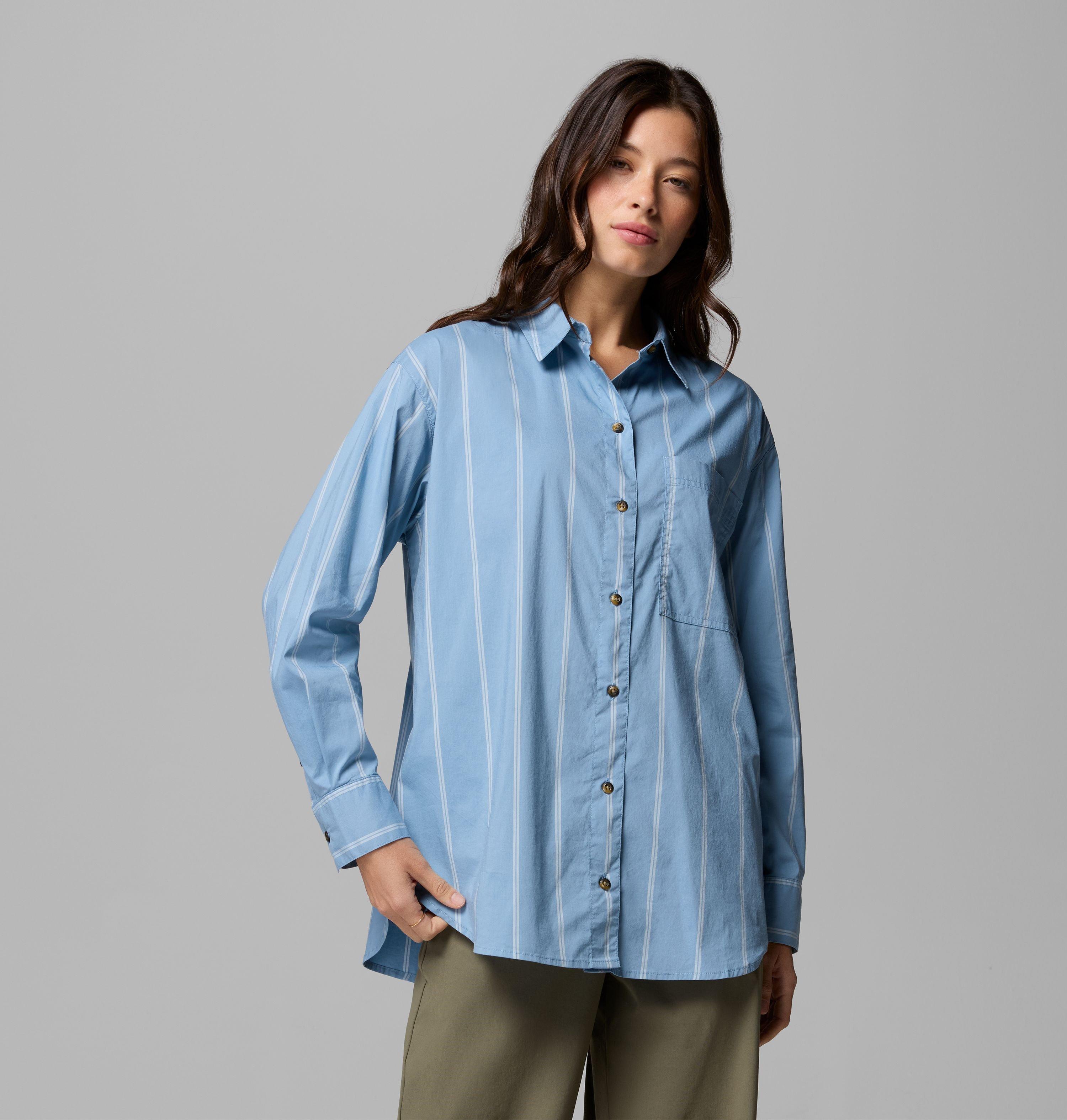 Women's Bijou Hills Oversized Long Sleeve Woven Shirt 1
