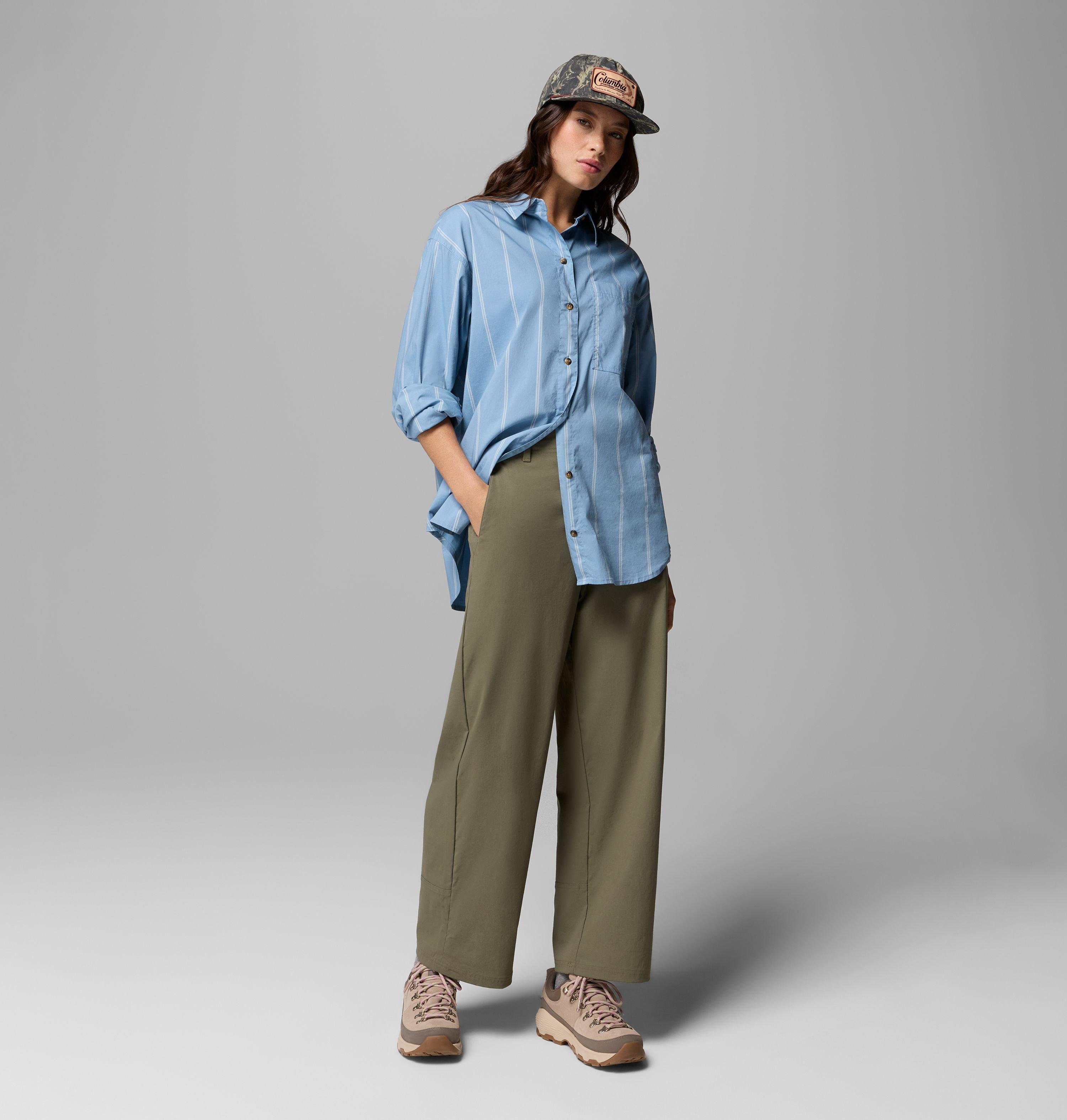 Women's Bijou Hills Oversized Long Sleeve Woven Shirt 2