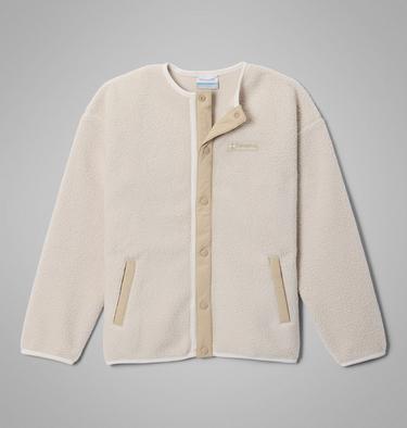 Chaqueta de forro polar sherpa con cierres a presi&oacute;n Helvetia para j&oacute;venes, Color: Dark Stone, Ancient Fossil, image 3