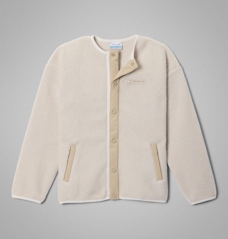 Chaqueta de forro polar sherpa con cierres a presi&oacute;n Helvetia para j&oacute;venes, Color: Dark Stone, Ancient Fossil, image 1