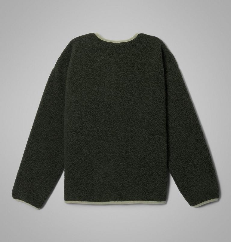 Chaqueta de forro polar sherpa con cierres a presi&oacute;n Helvetia para j&oacute;venes, Color: Greenscape, Stone Green, image 2