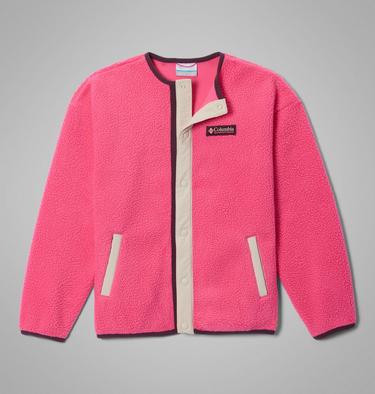 Chaqueta de forro polar sherpa con cierres a presi&oacute;n Helvetia para j&oacute;venes, Color: Nico, Dark Stone, image 1