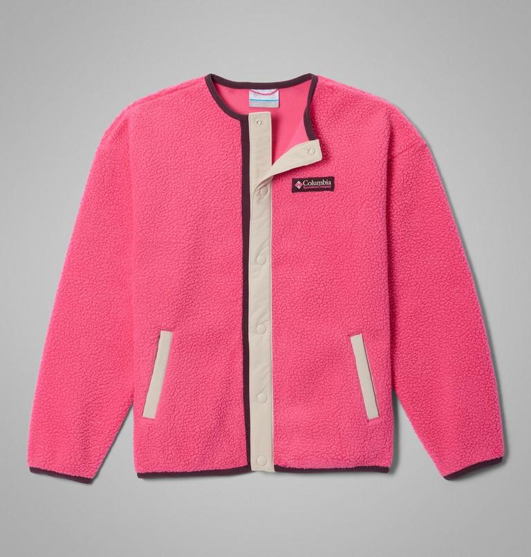 Chaqueta de forro polar sherpa con cierres a presi&oacute;n Helvetia para j&oacute;venes, Color: Nico, Dark Stone, image 1