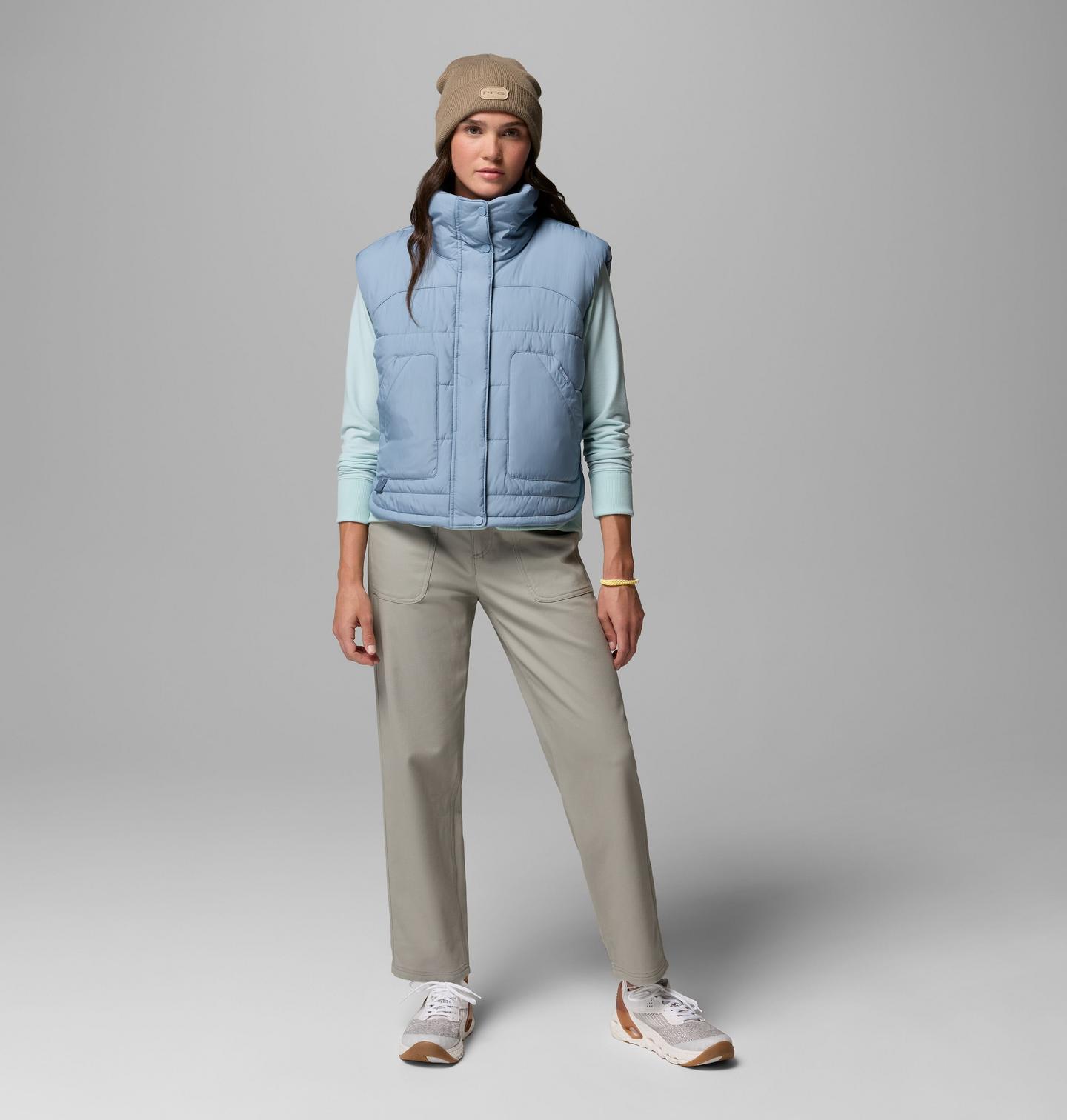 Женский жилет Columbia PFG Open Water Insulated Vest, цвет: Синий — фото 2