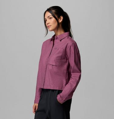 Chemise PFG Open Water Femme, Color: Antique Mauve, image 4