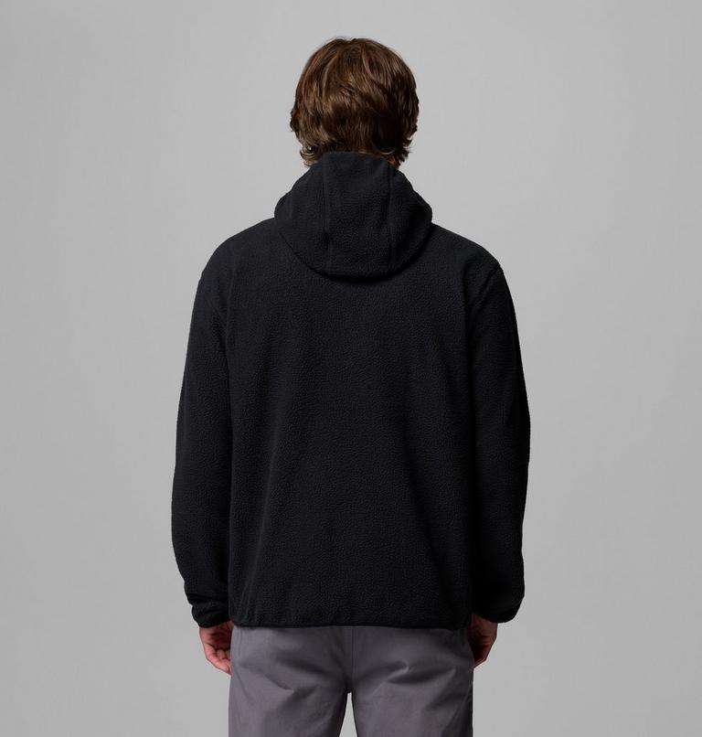 Men's Helvetia II Sherpa Fleece Hoodie, Color: Black, image 3