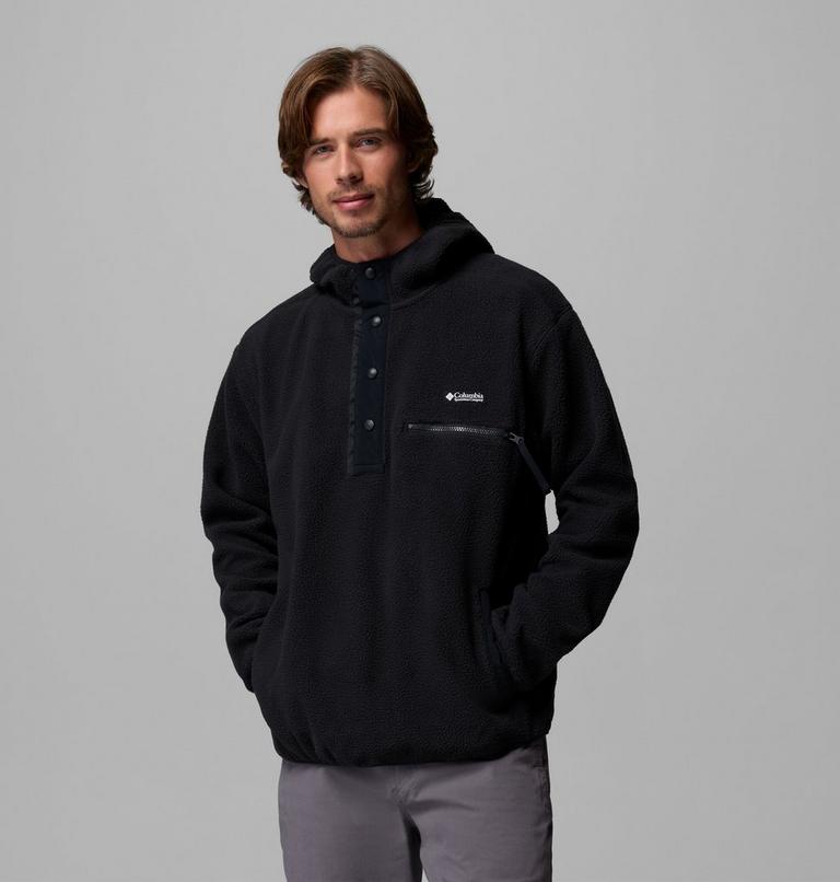 Men's Helvetia II Sherpa Fleece Hoodie, Color: Black, image 1