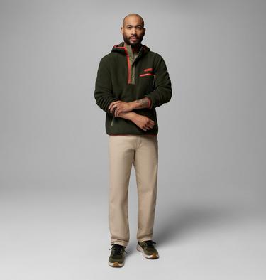Hoodie en Polaire Sherpa Helvetia II Homme, Color: Greenscape, image 2
