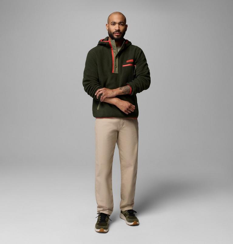 Men's Helvetia II Sherpa Fleece Hoodie, Color: Greenscape, image 2