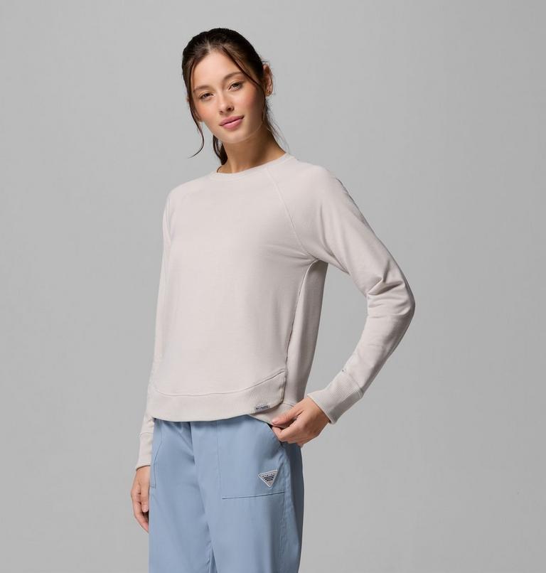 Sweat-shirt PFG Open Water Essential Femme, Color: Light Cloud, image 4