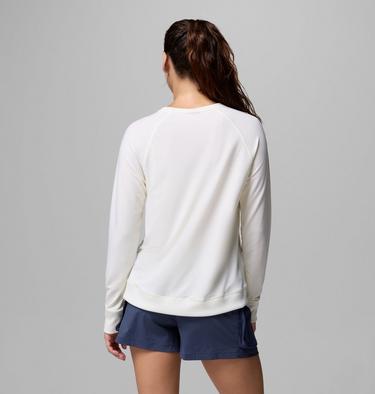 Women's PFG Open Water Essential Sweatshirt, Color: Sea Salt, image 3