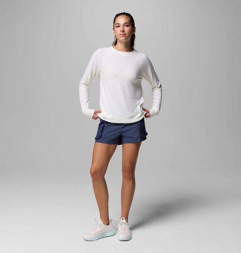 Women's PFG Open Water Essential Sweatshirt, Color: Sea Salt, image 2