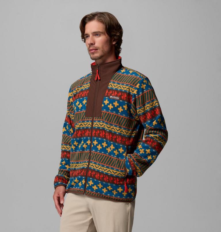 Veste Polaire Imprim&eacute;e Sequoia Grove II Homme, Color: Teak Brown Wizard Island, image 4