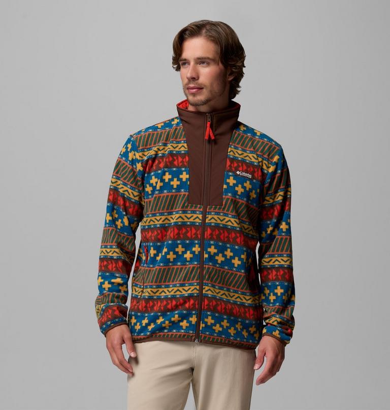 Veste Polaire Imprim&eacute;e Sequoia Grove II Homme, Color: Teak Brown Wizard Island, image 1