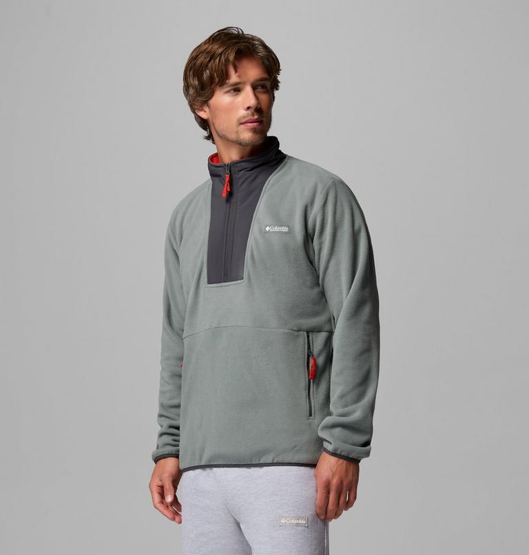 Forro polar con media cremallera Sequoia Grove II para hombre, Color: Sedona Sage, Shark, image 4