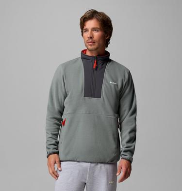 Forro polar con media cremallera Sequoia Grove II para hombre, Color: Sedona Sage, Shark, image 5