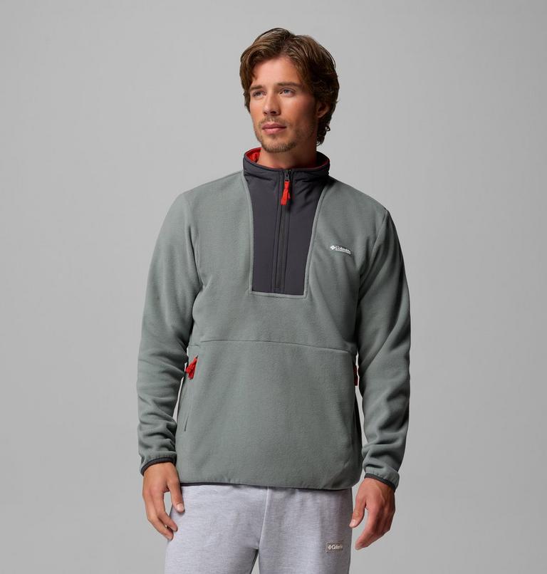 Forro polar con media cremallera Sequoia Grove II para hombre, Color: Sedona Sage, Shark, image 1