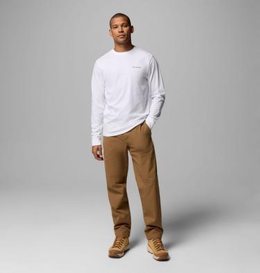 Men's CSC Graphic Long Sleeve T-Shirt, Color: White Textured Scene, image 4
