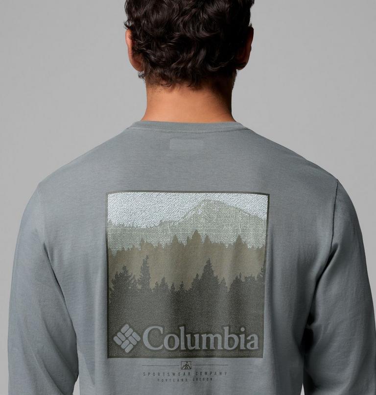 Men's CSC Graphic Long Sleeve T-Shirt, Color: Sedona Sage Textured Scene, image 6