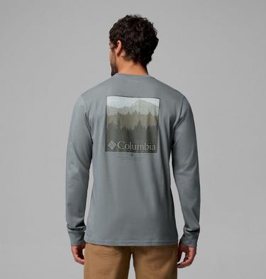 Men's CSC Graphic Long Sleeve T-Shirt, Color: Sedona Sage Textured Scene, image 3