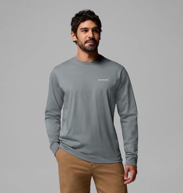 Men's CSC Graphic Long Sleeve T-Shirt, Color: Sedona Sage Textured Scene, image 1