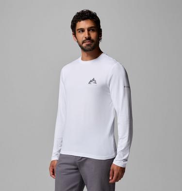 Camiseta con estampado de manga larga Parsons Point para hombre, Color: White Zigzag Climb, image 16