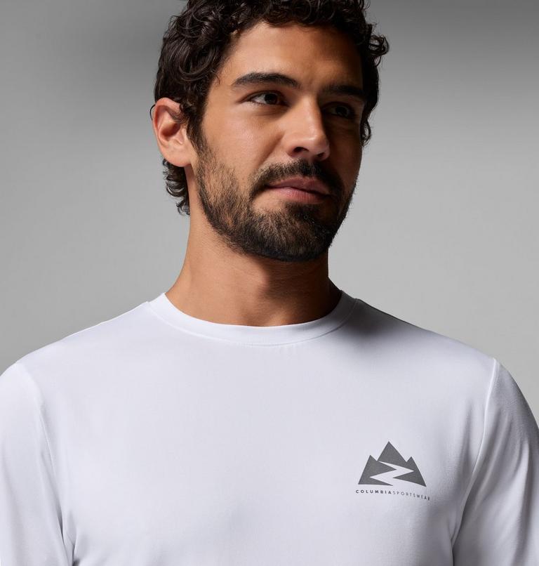 Men's Parsons Point Long Sleeve Graphic T-Shirt, Color: White Zigzag Climb, image 5
