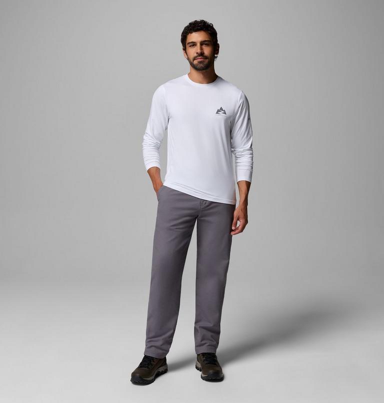 Men's Parsons Point Long Sleeve Graphic T-Shirt, Color: White Zigzag Climb, image 2