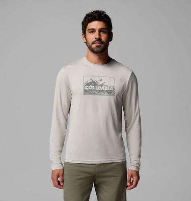 Men's Parsons Point Long Sleeve Graphic T-Shirt, Color: Dark Stone Heather Framed Peakscape, image 5