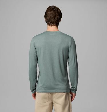 Camiseta con estampado de manga larga Parsons Point para hombre, Color: Sedona Sage Heather Framed Peakscape, image 7