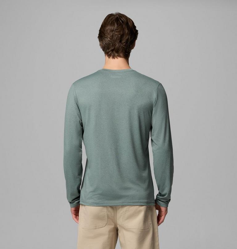 Men's Parsons Point Long Sleeve Graphic T-Shirt, Color: Sedona Sage Heather Framed Peakscape, image 3