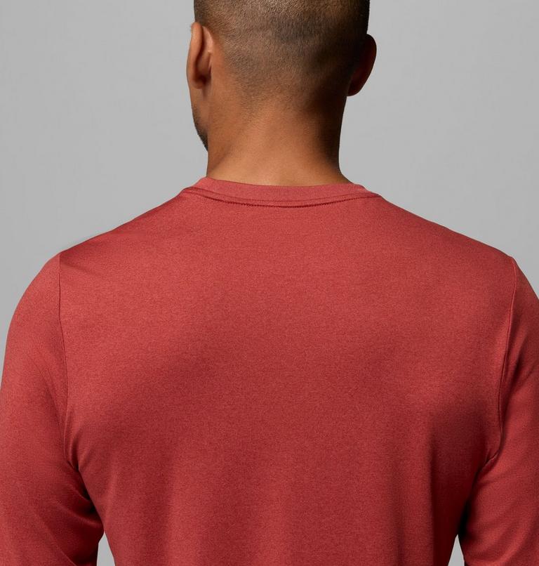 Men's Parsons Point Long Sleeve Graphic T-Shirt, Color: Red Oxide Heather Zigzag Climb, image 6