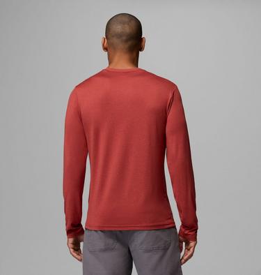 Camiseta con estampado de manga larga Parsons Point para hombre, Color: Red Oxide Heather Zigzag Climb, image 3