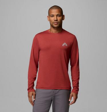 Men's Parsons Point Long Sleeve Graphic T-Shirt, Color: Red Oxide Heather Zigzag Climb, image 1