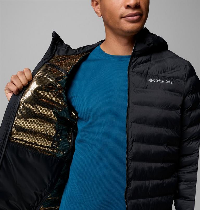 Men's Terwilliger Trail Hooded Insulated Jacket, Color: Black, image 6