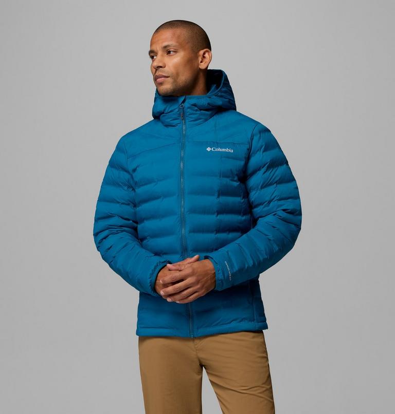 Men's Terwilliger Trail Hooded Insulated Jacket, Color: Phoenix Blue, image 1