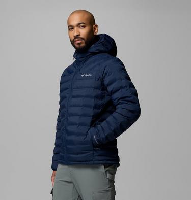 Men's Terwilliger Trail Hooded Insulated Jacket, Color: Collegiate Navy, image 8