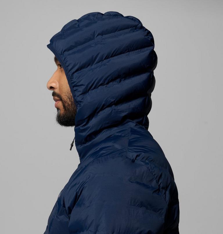 Men's Terwilliger Trail Hooded Insulated Jacket, Color: Collegiate Navy, image 8