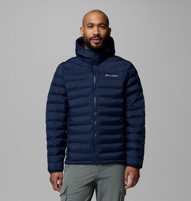 Men's Terwilliger Trail Hooded Insulated Jacket, Color: Collegiate Navy, image 5
