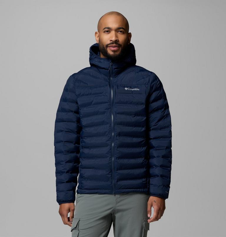 Men's Terwilliger Trail Hooded Insulated Jacket, Color: Collegiate Navy, image 1