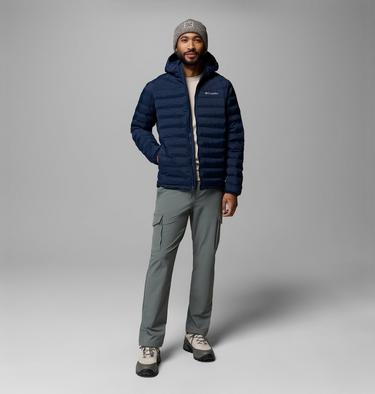 Men's Terwilliger Trail Hooded Insulated Jacket, Color: Collegiate Navy, image 6